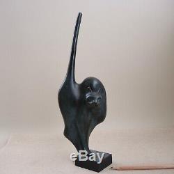 Claude Lhoste French Modernist Bronze Cat Paris Art Deco Sculpture Daum Artist