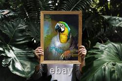 Clothed Parrot Digital Portrait Pet Art Funny Dog Cat Wall Art Regal Pet Loss