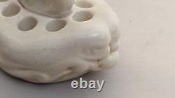 Cowan 6.25 Pavlova Nude Flower Frog By Guy Cowan Sinz Pottery Ivory Glaze Rare