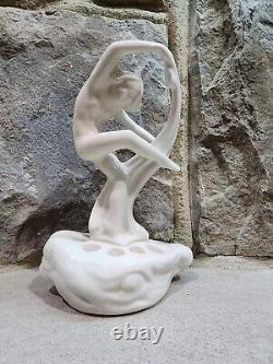 Cowan Pavlova Nude Flower Frog Sinz Pottery Ivory Glaze Rare