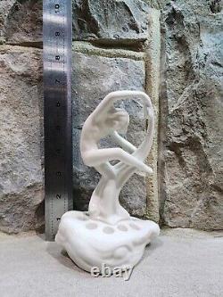 Cowan Pavlova Nude Flower Frog Sinz Pottery Ivory Glaze Rare