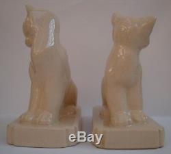 Crackleware Porcelain Art Deco Style Art Nouveau Style Wildlife Cat Figurine Boo