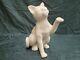 Crackleware Porcelain Art Deco Style Art Nouveau Style Wildlife Cat Figurine Sta