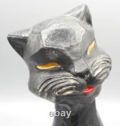 Cubist Siamese Cat Statue Vintage Figure 11 Tall Art Deco Female