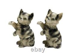 Cutest Vintage Art Deco Porcelain Sitting Cat Figurines Germany 7751