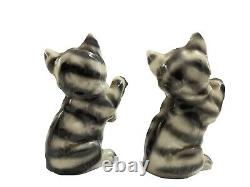 Cutest Vintage Art Deco Porcelain Sitting Cat Figurines Germany 7751