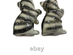 Cutest Vintage Art Deco Porcelain Sitting Cat Figurines Germany 7751