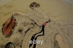D'harcourt France 1920's Signed Large 26 X 19 1/2 Lithograph