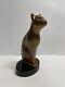 Deco Bronze Dewitt Cat Sculpture Approx. 8.5 Tall Estate Sale Find