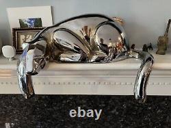 Dolbi Cashier MCM Century Modern Chrome Resting Panther Lion