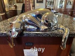 Dolbi Cashier MCM Century Modern Chrome Resting Panther Lion