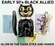 Early 1950s-allied-black-kit Cat Klock-kat Clock-electric-vintage-original-works