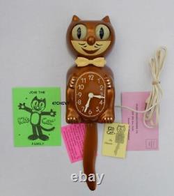 EARLY 50s ORIGINAL COPPER ALLIED-ELECTRIC-KIT CAT KLOCK-KAT CLOCK-VINTAGE, WithBOX