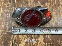 EaRLy set 4 NOS Cats-EYE No. 15 Art Deco MARKER Lamp travel TRAILER VintAGe truck