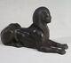 Early 19th French Empire Egyptian Sphinx Statue Solid Cast Iron Art Deco