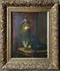Emmenegger Oil Painting 1932 Magnificent Frame ° Cat On A Chair Antique