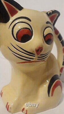 Erphila Czechoslovakia Cat Pitcher Ditmar Urbach Vintage Art Deco Rare Figural