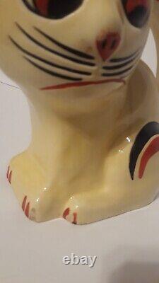 Erphila Czechoslovakia Cat Pitcher Ditmar Urbach Vintage Art Deco Rare Figural