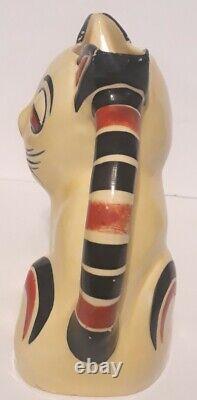 Erphila Czechoslovakia Cat Pitcher Ditmar Urbach Vintage Art Deco Rare Figural