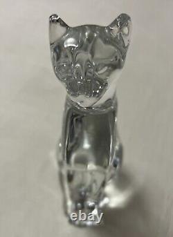 Exquisite BACCARAT Crystal CAT Figurine