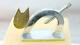 Fab Art Deco Figural Cat Nut Cracker Super Neat Chrome