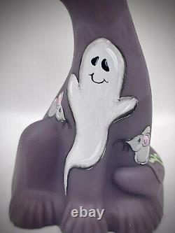 FAGCA 2022 Convention Eggplant Satin Ghost and Mice Happy Cat by Sunday Davis