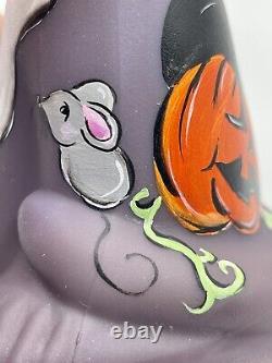 FAGCA 2022 Convention Eggplant Satin Ghost and Mice Happy Cat by Sunday Davis