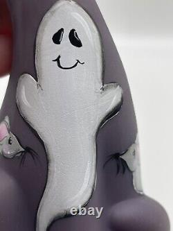 FAGCA 2022 Convention Eggplant Satin Ghost and Mice Happy Cat by Sunday Davis