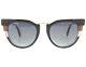 Fendi Art Deco Metropolis Cat Eye Ff0063/s Black Brown Sunglasses
