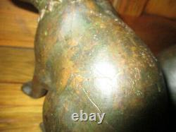 Fabulous Old Egyptian Revival Art Deco Cat Sculptures Gorgeous