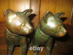 Fabulous Old Egyptian Revival Art Deco Cat Sculptures Gorgeous