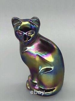 Fenton By Mosser Red Carnival Stylized Cat