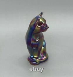 Fenton By Mosser Red Carnival Stylized Cat