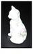 Fenton Glass Cat Figurine #5165 Violets In The Snow Hand Painted & Signed
