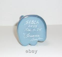Fenton Glass Georgia Blue Carnival Bees & Flowers 4 Happy Kitty Cat FAGCA LE