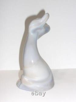 Fenton Glass Grey Marble 6 Large Happy Cat FAGCA Exclusive 2023 Mosser Glass