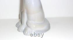 Fenton Glass Grey Marble 6 Large Happy Cat FAGCA Exclusive 2023 Mosser Glass