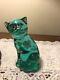 Fenton Jasmine The Little Blue Cat Hand Paint Glass Figurine Hand Painted Htf 4