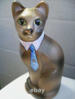 Fenton Kim Barley (hp) One Of A Kind Stylized Cat Wearing A Tie 1/1