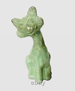 Fenton Sea Green Iridized Alley Cat