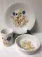 Fiesta Party Animals Dog Cat Duck Chicken Fiestaware Childs Set Plate Bowl Cup