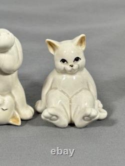 Fitz & Floyd FF Lot of 5 Porcelain 3 Tumbling Cats Figurines Vtg Japan READ
