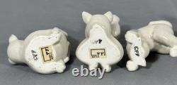 Fitz & Floyd FF Lot of 5 Porcelain 3 Tumbling Cats Figurines Vtg Japan READ