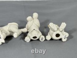 Fitz & Floyd FF Lot of 5 Porcelain 3 Tumbling Cats Figurines Vtg Japan READ