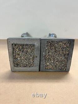 Frankart Stamped 1986 Cat Metal Art Deco Bookends/ Sculptures 8 Inch