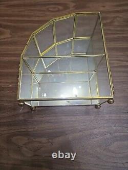 Franklin Mint The Curio Cabinet Cats Mirrored Display Case Left Side