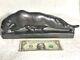Frankoma Charging Tiger Figurine #103 Gunmetal Glaze Ada Clay 1934-38 Cat Mark X