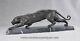 French Bronze Art Deco Puma Panther Cat Statue Casting