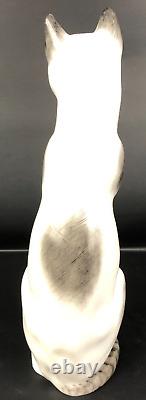 GERMANY PORCELAIN EGYPTIAN ART DECO CAT FIGURINE Siamese Figure Statue Vintage
