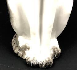 GERMANY PORCELAIN EGYPTIAN ART DECO CAT FIGURINE Siamese Figure Statue Vintage
